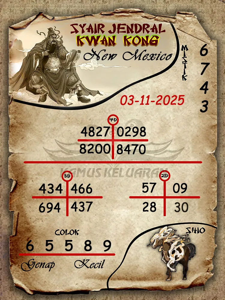 Syair Jendral Kwan Kong New Mexico 03 11 2025
