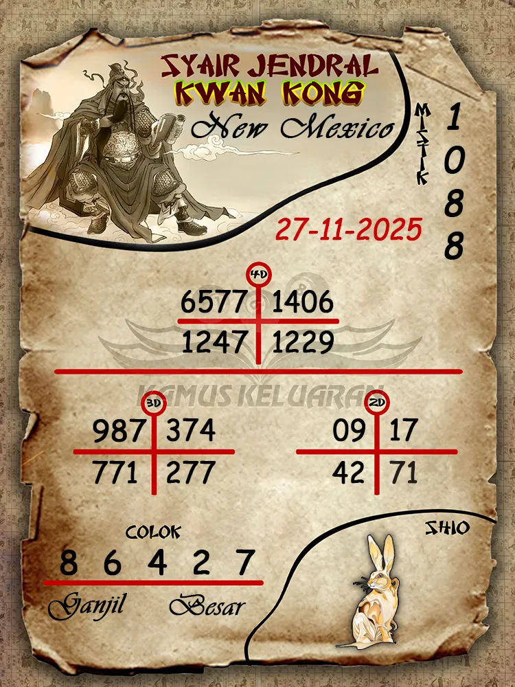 Syair Jendral Kwan Kong New Mexico 27 11 2025