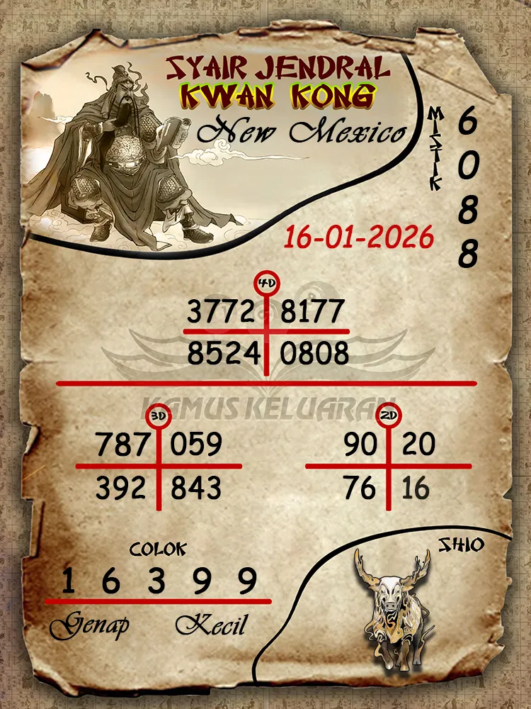 Syair Jendral Kwan Kong New Mexico 16 01 2026