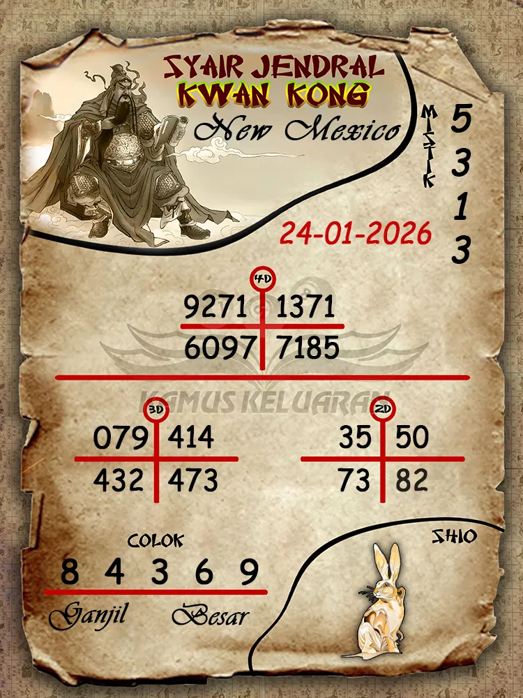 Syair Jendral Kwan Kong New Mexico 24 01 2026