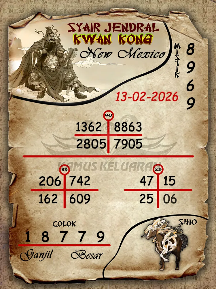 Syair Jendral Kwan Kong New Mexico 13 02 2026