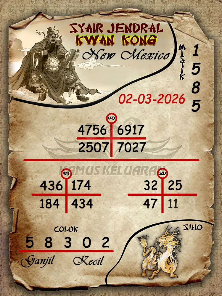 Syair Jendral Kwan Kong New Mexico 02 03 2026