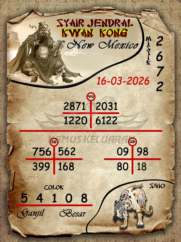 Syair Jendral Kwan Kong New Mexico 16 03 2026