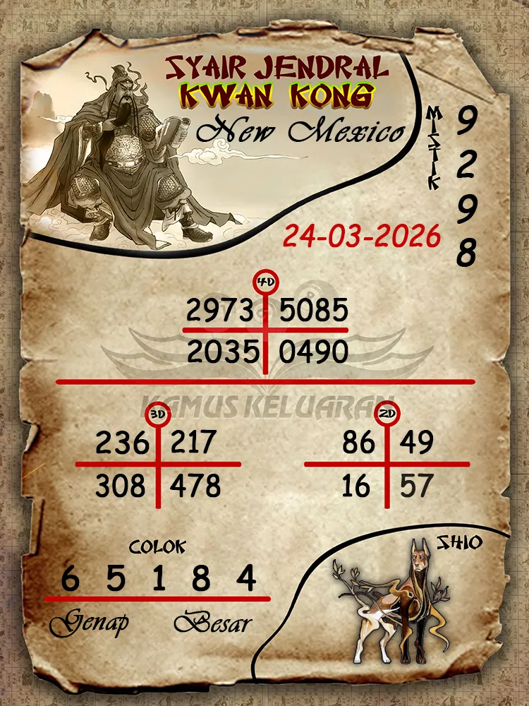 Syair Jendral Kwan Kong New Mexico 24 03 2026