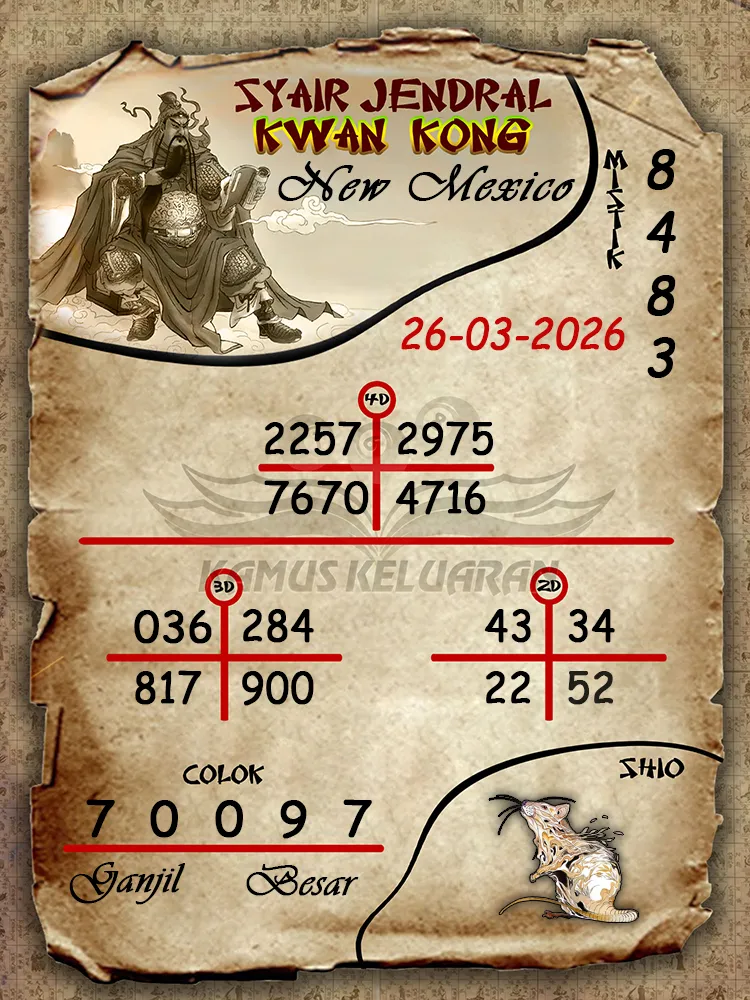 Syair Jendral Kwan Kong New Mexico 26 03 2026