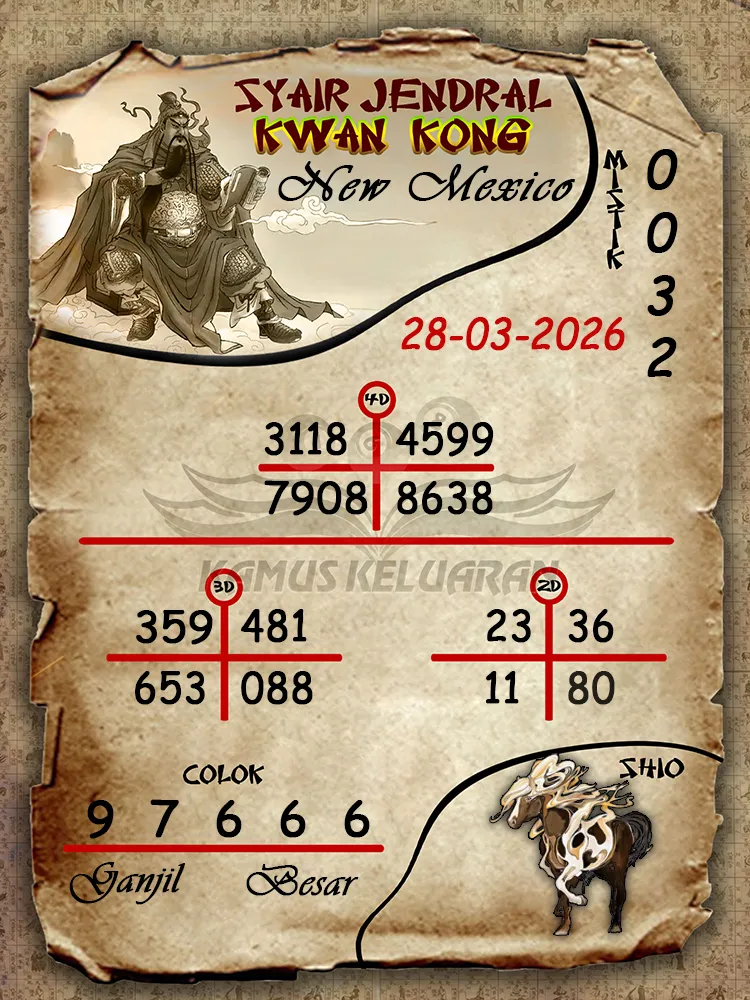 Syair Jendral Kwan Kong New Mexico 28 03 2026