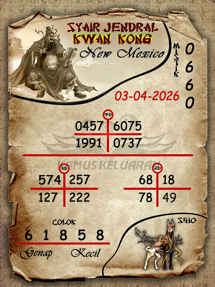 Syair Jendral Kwan Kong New Mexico 03 04 2026
