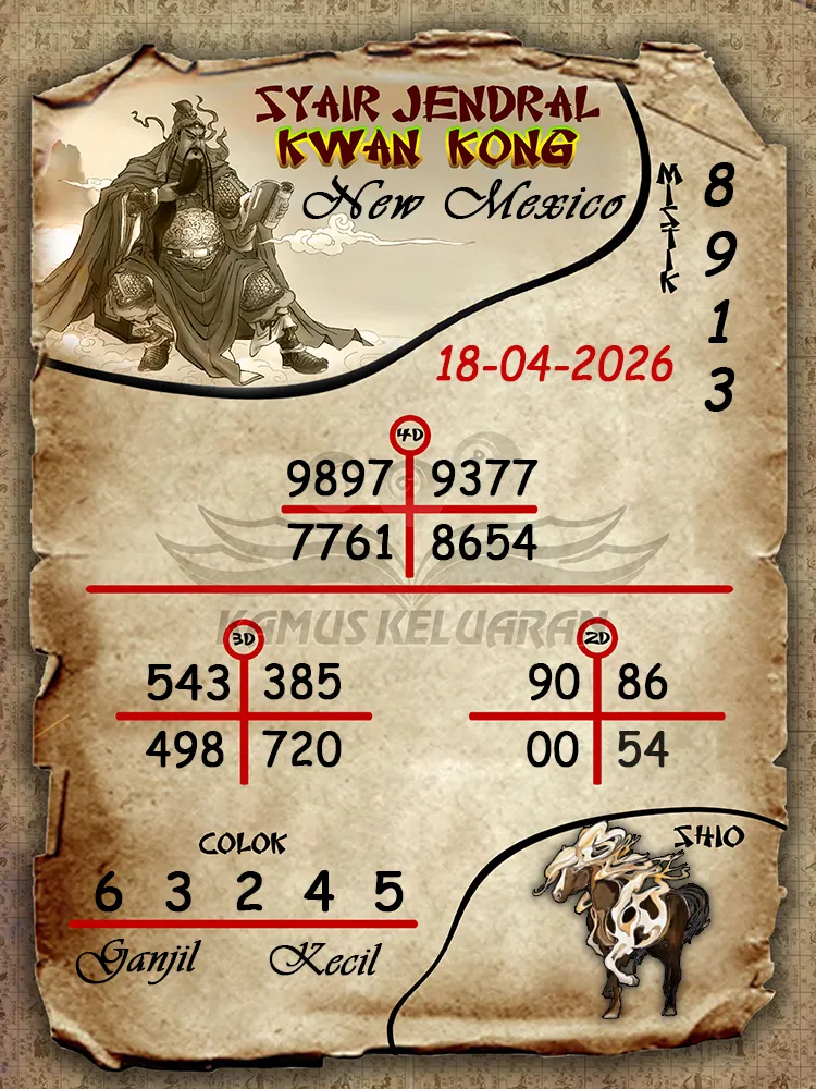 Syair Jendral Kwan Kong New Mexico 18 04 2026