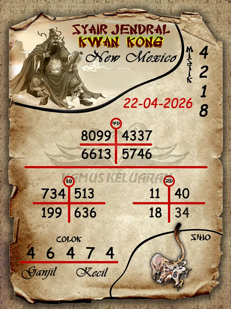 Syair Jendral Kwan Kong New Mexico 22 04 2026