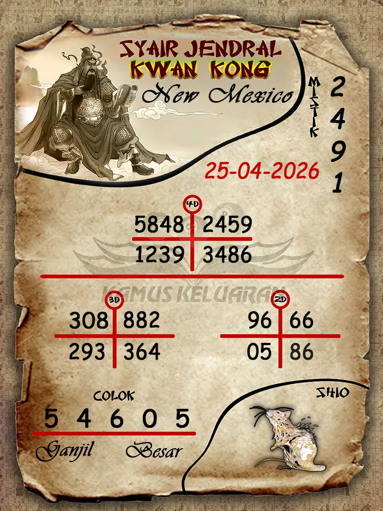Syair Jendral Kwan Kong New Mexico 25 04 2026