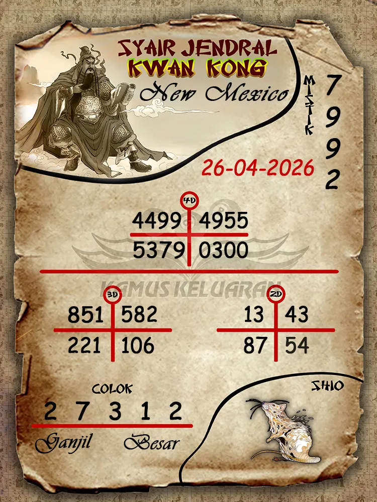 Syair Jendral Kwan Kong New Mexico 26 04 2026
