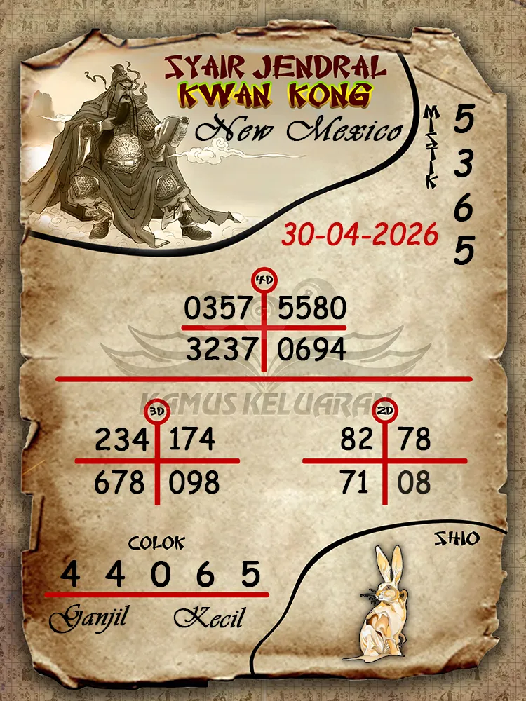Syair Jendral Kwan Kong New Mexico 30 04 2026