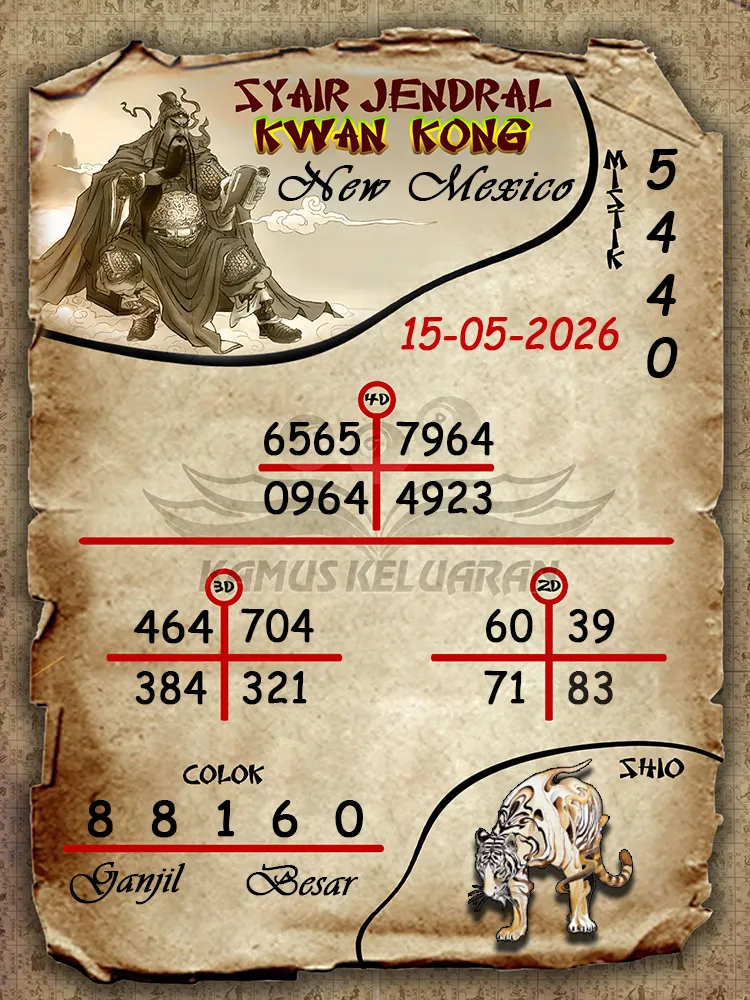 Syair Jendral Kwan Kong New Mexico 15 05 2026