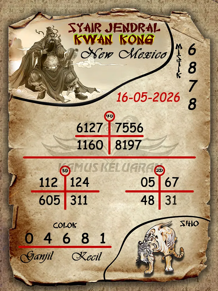 Syair Jendral Kwan Kong New Mexico 16 05 2026
