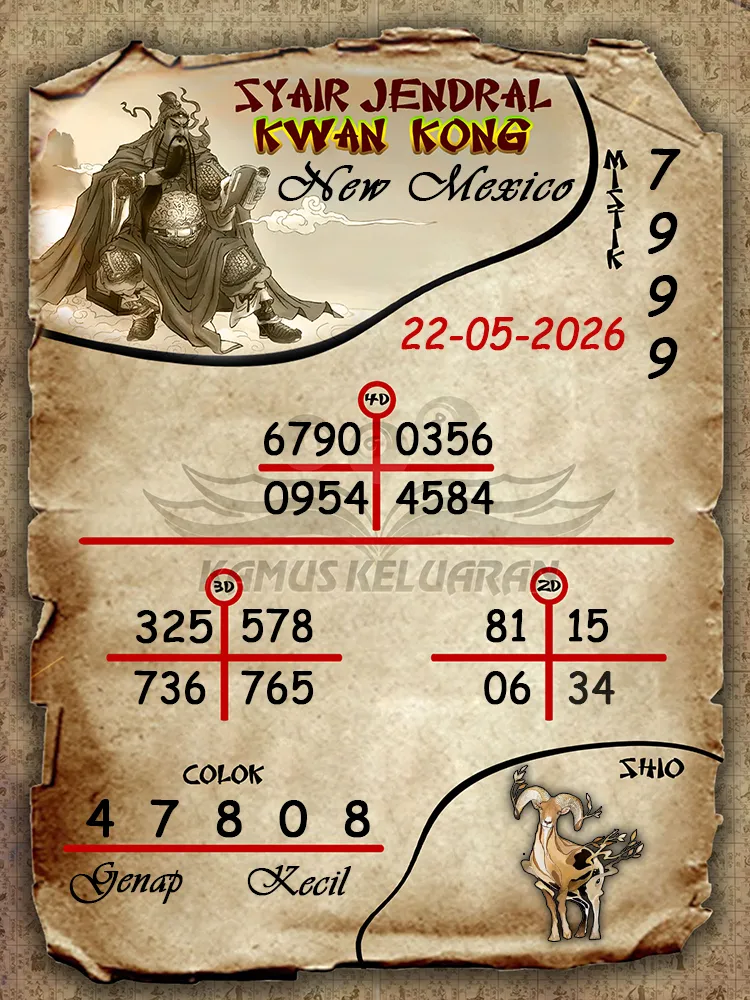 Syair Jendral Kwan Kong New Mexico 22 05 2026