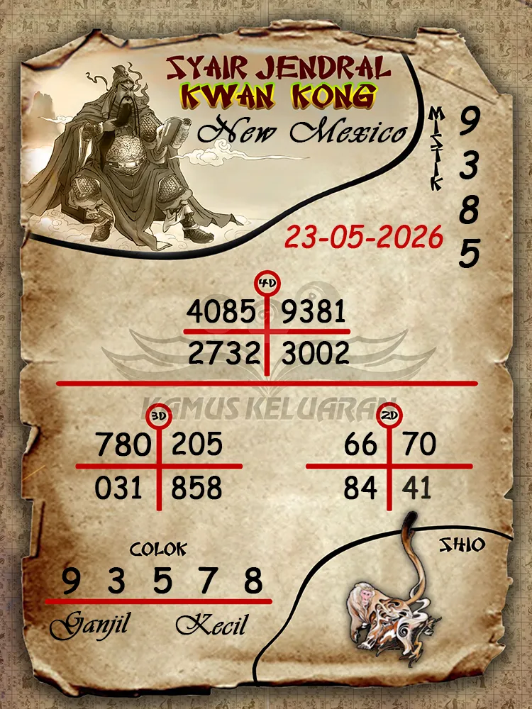 Syair Jendral Kwan Kong New Mexico 23 05 2026