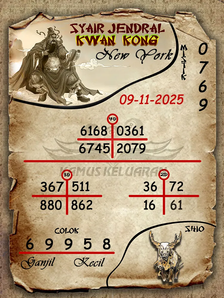Syair Jendral Kwan Kong New York 09 11 2025