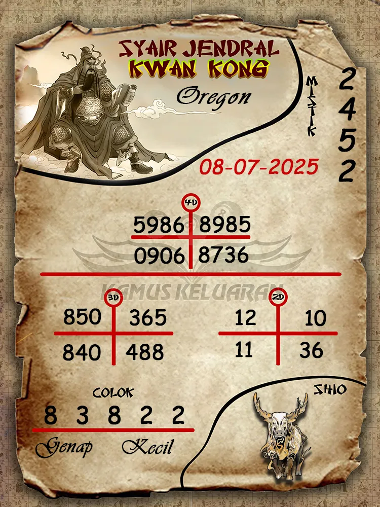 syair jendral kwan kong Fujian 08 07 2025