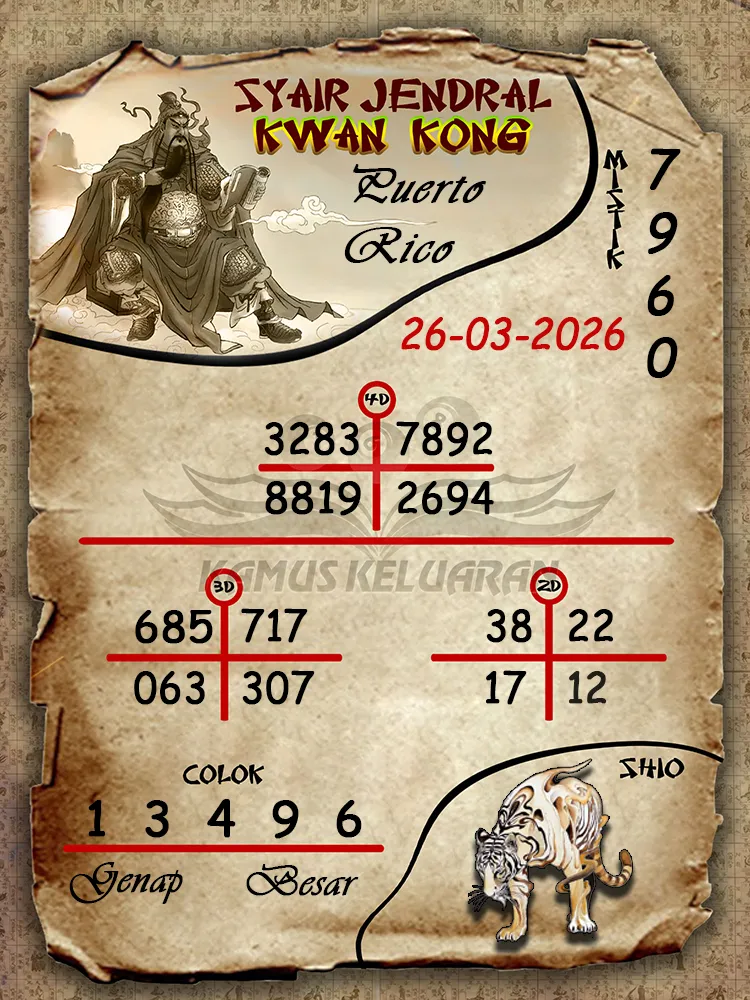 Syair Jendral Kwan Kong Puerto Rico 26 03 2026