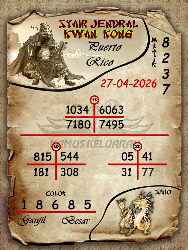 Syair Jendral Kwan Kong Puerto Rico 27 04 2026