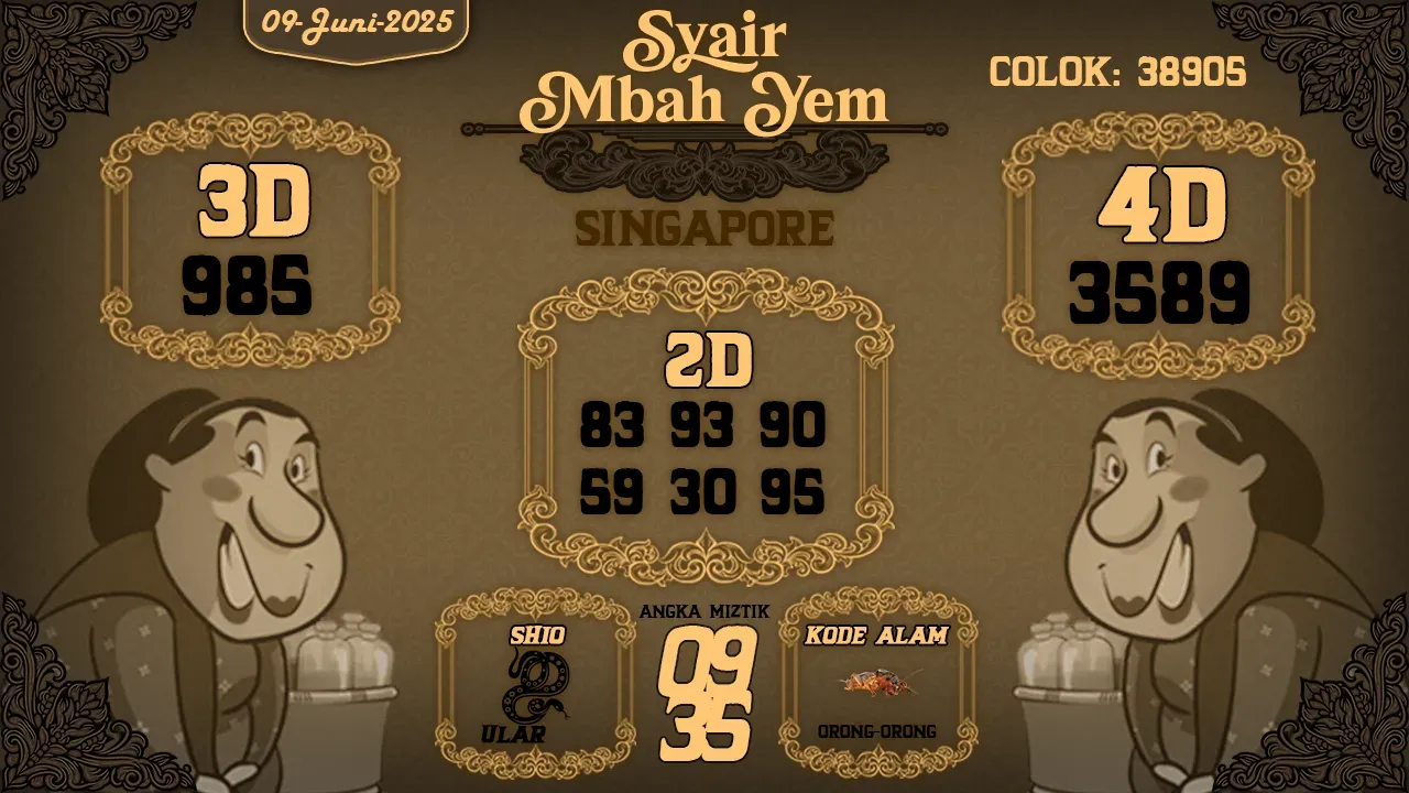 syair Mbah yem  Singapore