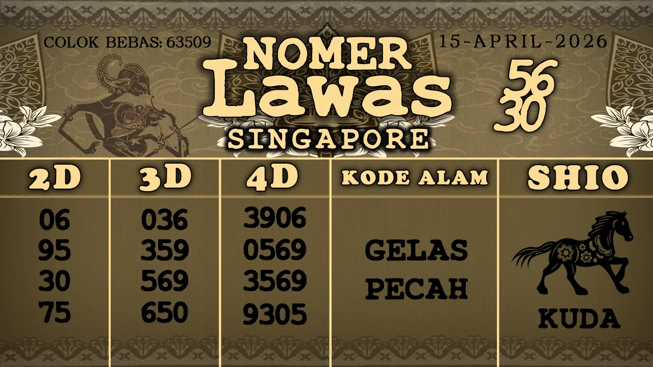 syair Nomer Lawas Singapore 15 04 2026