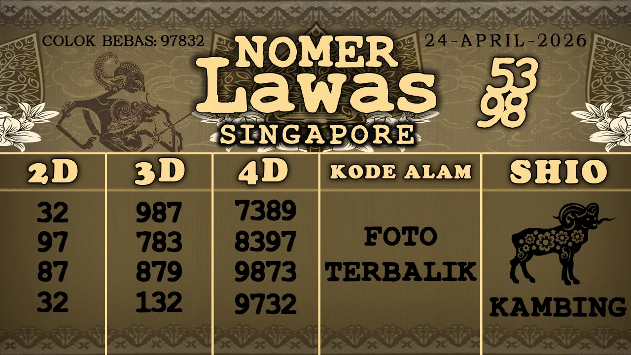 syair Nomer Lawas Singapore 24 04 2026