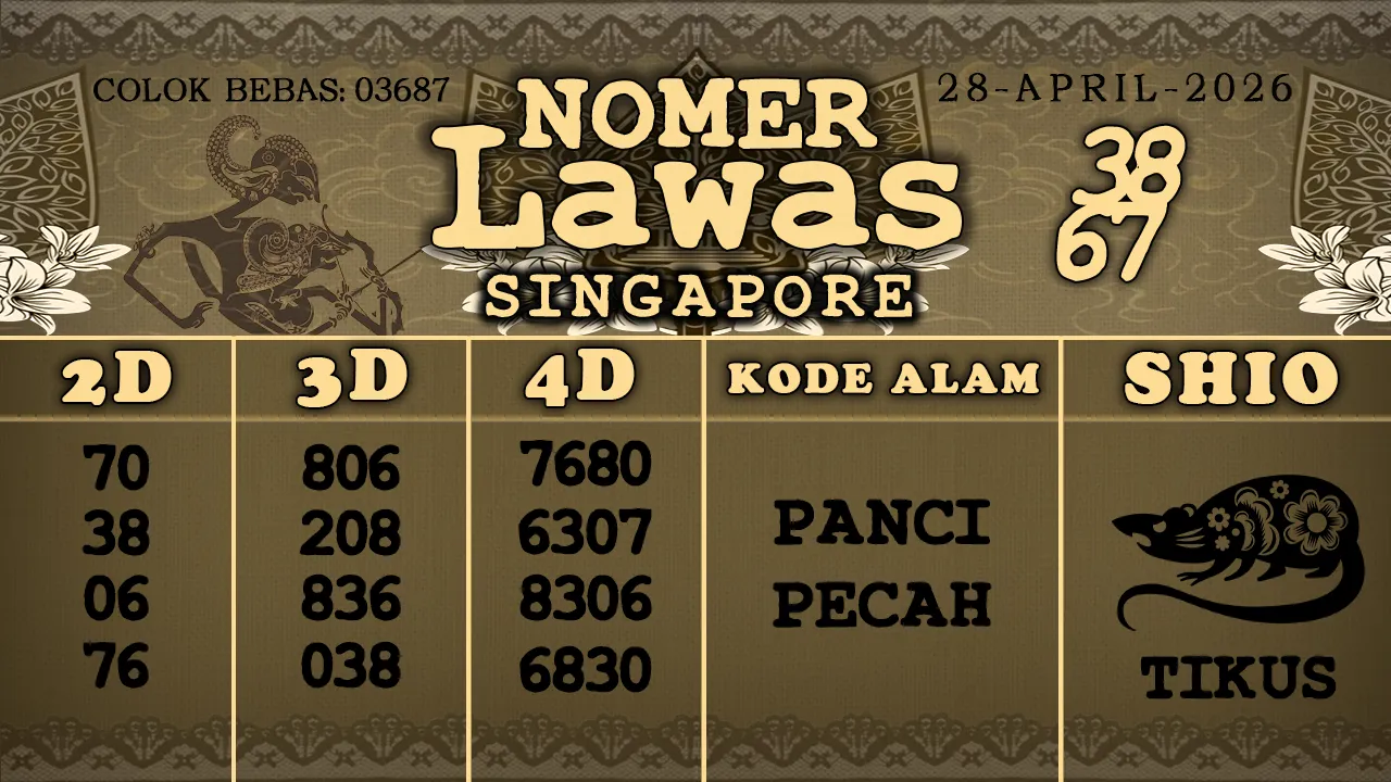 syair Nomer Lawas Singapore 28 04 2026