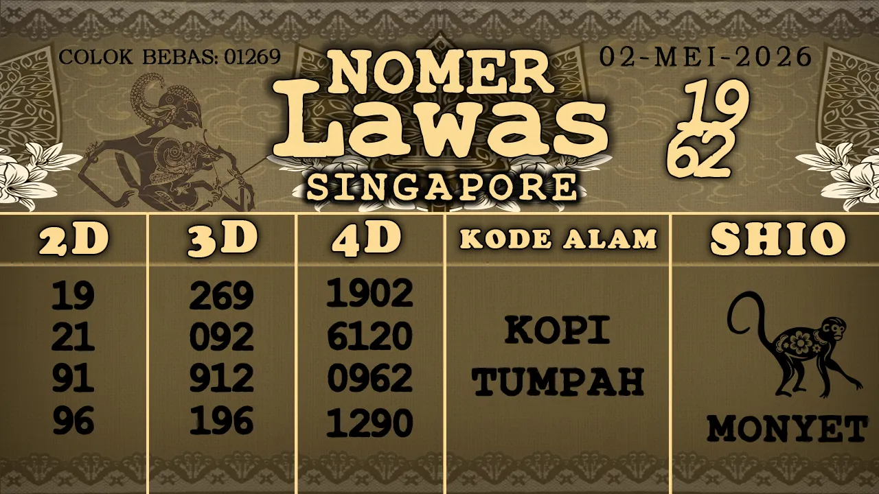 syair Nomer Lawas Singapore 02 05 2026