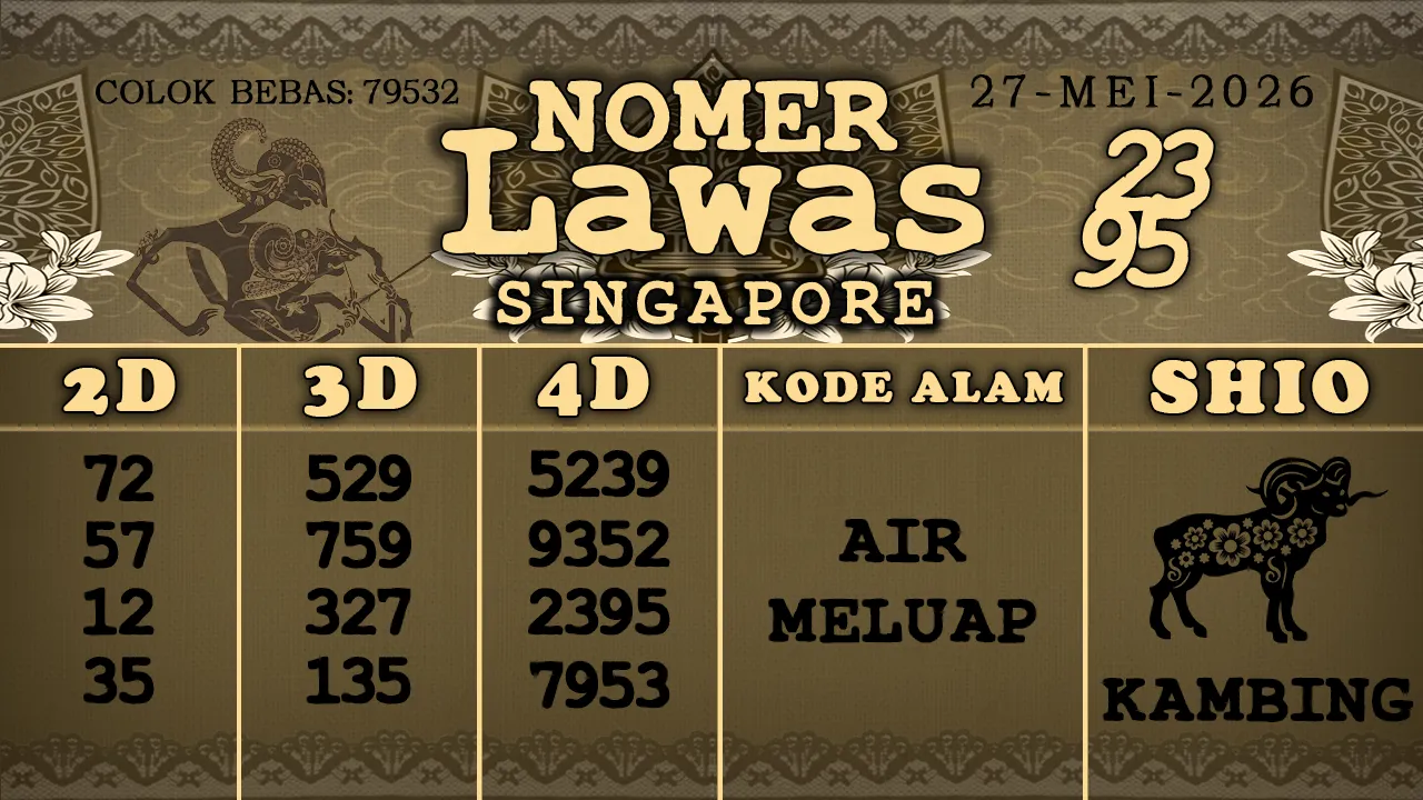 syair Nomer Lawas Singapore 27 05 2026