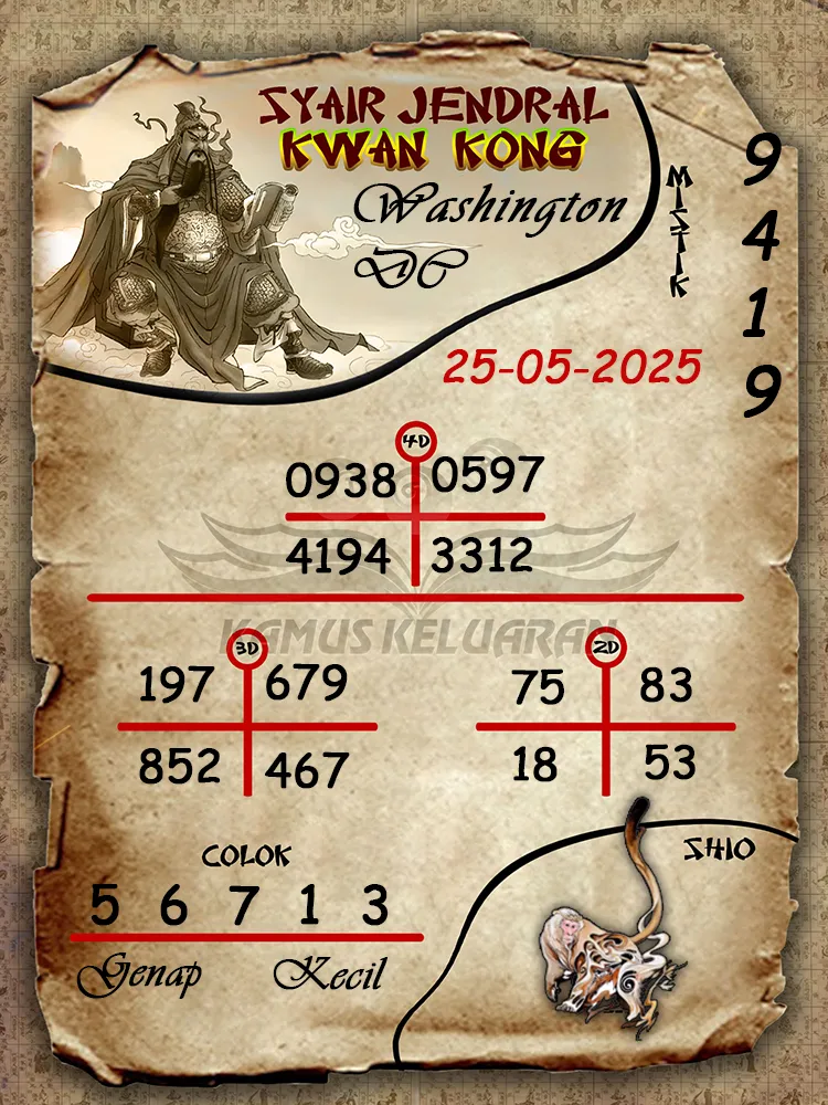 syair jendral kwan kong washington dc 25 05 2025