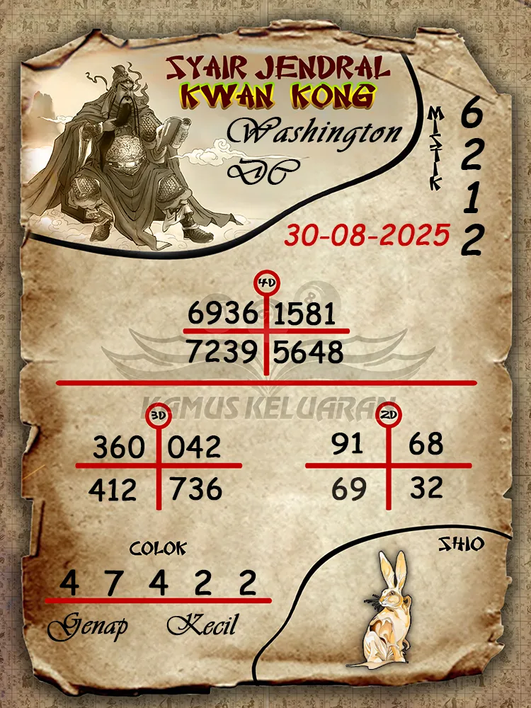 syair jendral kwan kong Washington DC 30 08 2025