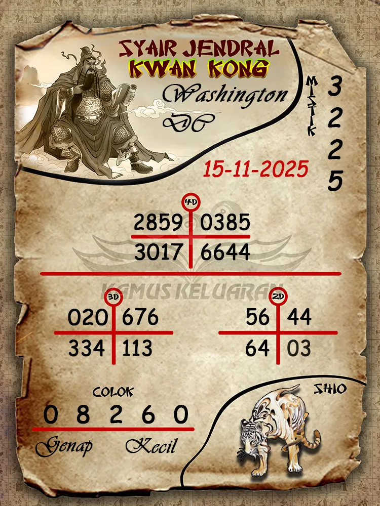 Syair Jendral Kwan Kong Washington DC 15 11 2025