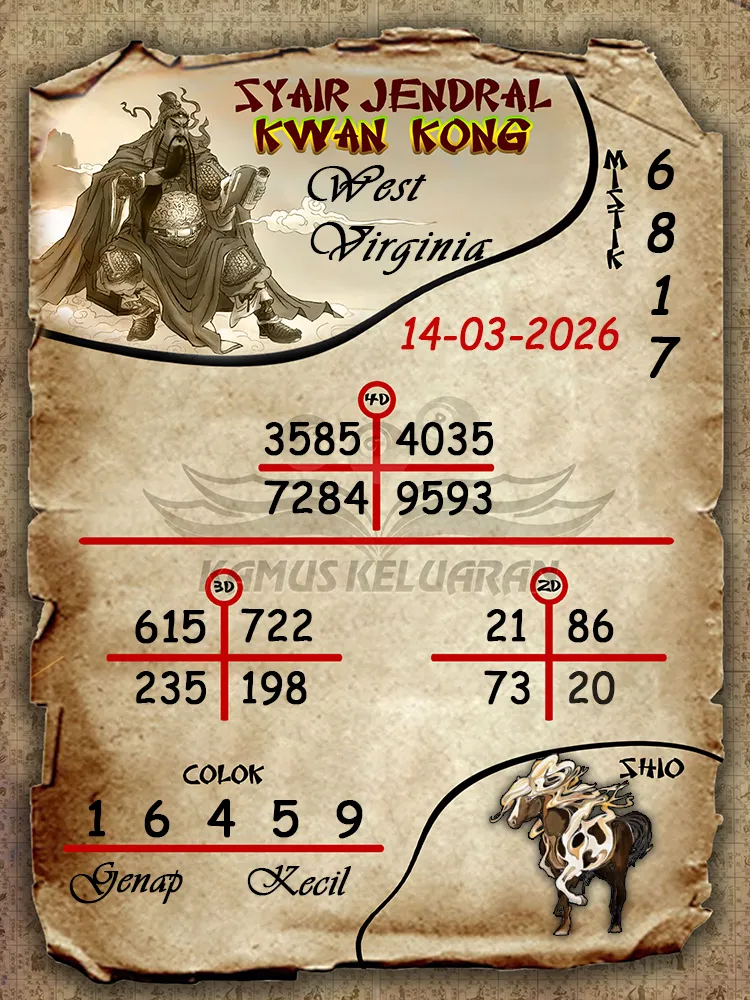 Syair Jendral Kwan Kong West Virginia 14 03 2026
