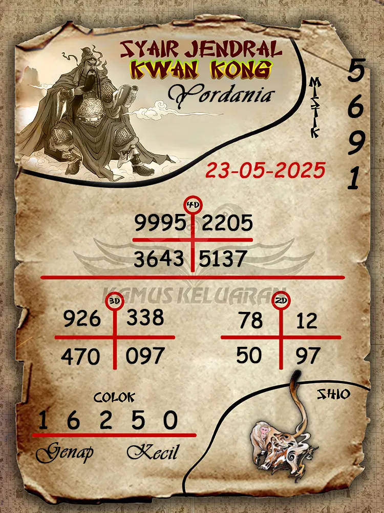 syair jendral kwan kong yordania 23 05 2025